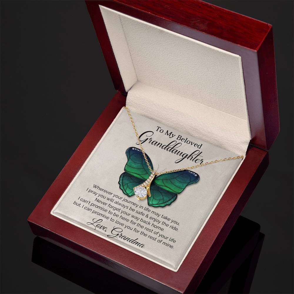 To My Granddaughter - Alluring Beauty Necklace