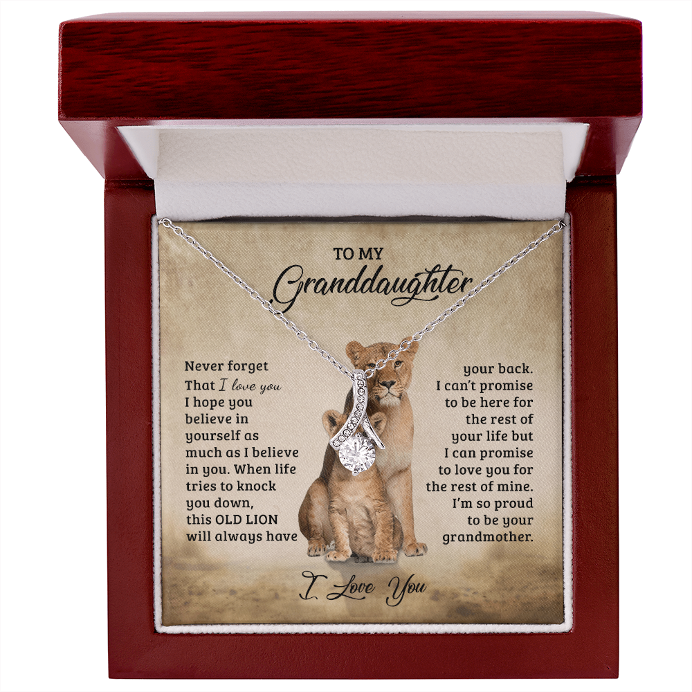 To My Granddaughter - Gift for Granddaughter - Alluring Beauty Necklace