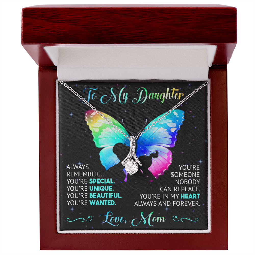 To My Daughter - Gift for Daughter - Alluring Beauty Necklace