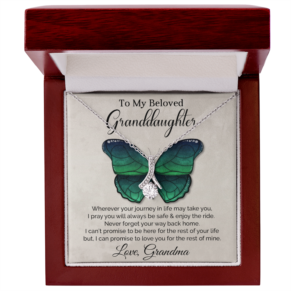 To My Granddaughter - Alluring Beauty Necklace