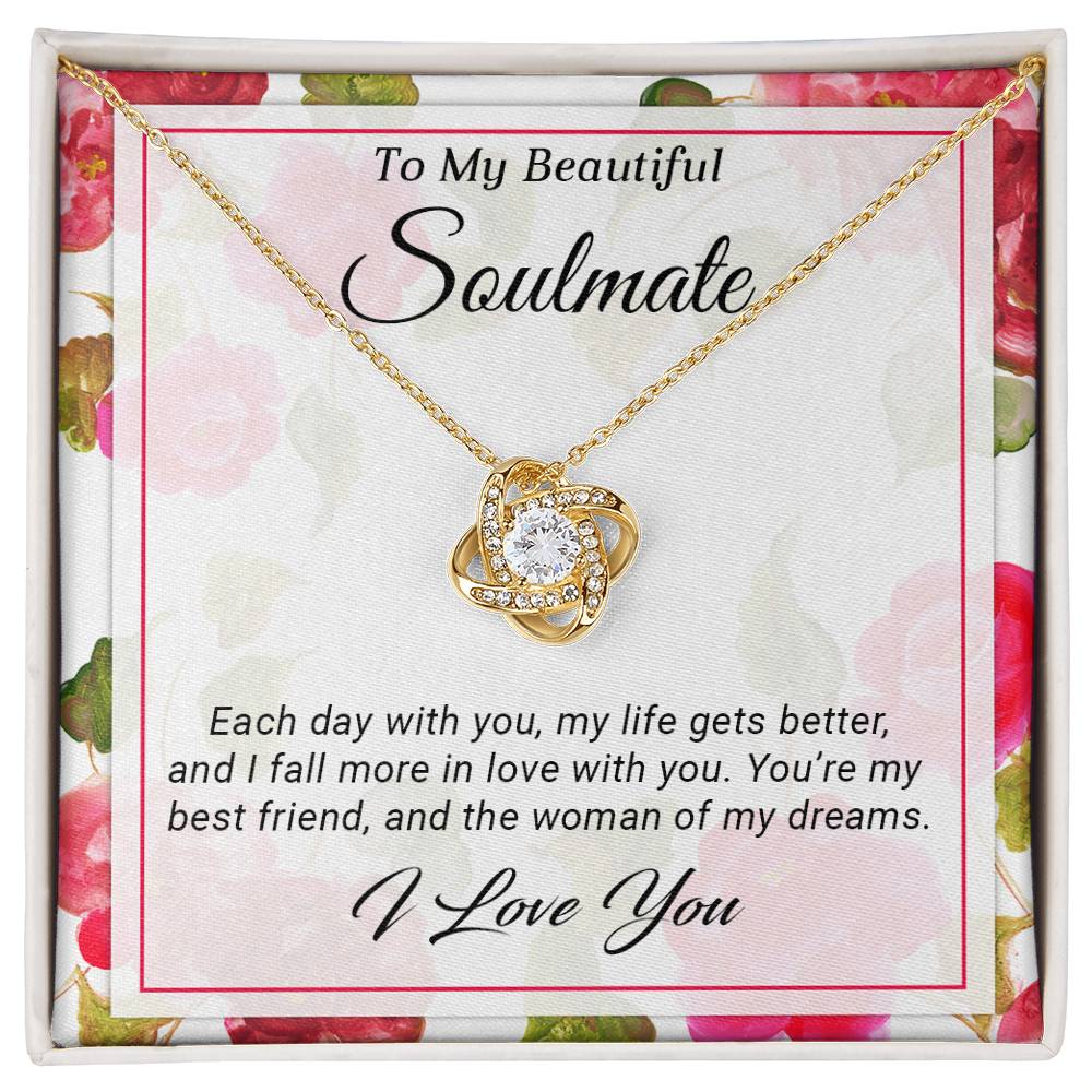 To My Soulmate - Love Knot Necklace