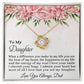 To My Daughter - Love Knot Necklace