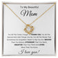 To My Mom - Love Knot Necklace