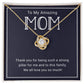 TO MY AMAZING MOM - HAPPY MOTHER'S DAY - LOVE KNOT NECKLACE