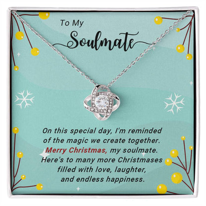 Soulmate - Filled with Love - Christmas gift - Love Knot Necklace