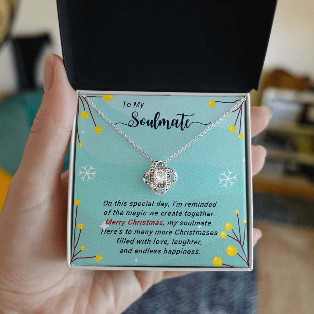 Soulmate - Filled with Love - Christmas gift - Love Knot Necklace