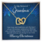 Grandma - Warmth & Joy - Christmas Gift - Interlocking Hearts Necklace