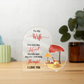To My Wife - Acrylic Heart Plaque