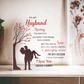 To My Husband - Acrylic Heart Plaque