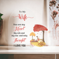 To My Wife - Acrylic Heart Plaque