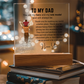 To My Dad - Acrylic Square Plaque