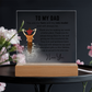 To My Dad - Acrylic Square Plaque