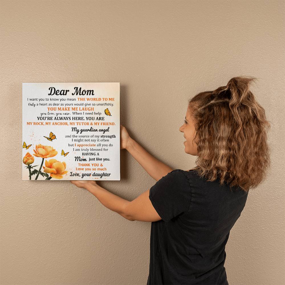Dear Mon - Gallery Wrapped Canvas