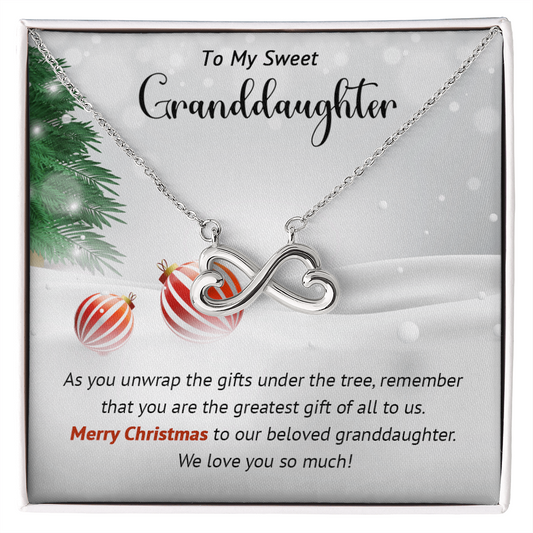 Granddaughter - Greatest Gift - Christmas gift - Endless Love Necklace