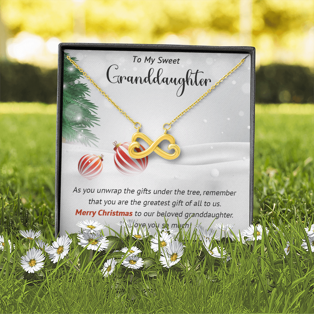 Granddaughter - Greatest Gift - Christmas gift - Endless Love Necklace