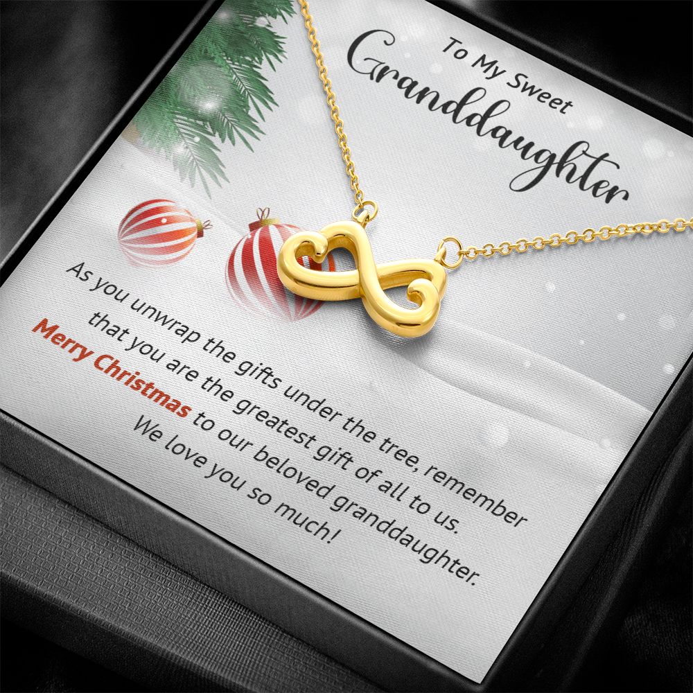 Granddaughter - Greatest Gift - Christmas gift - Endless Love Necklace