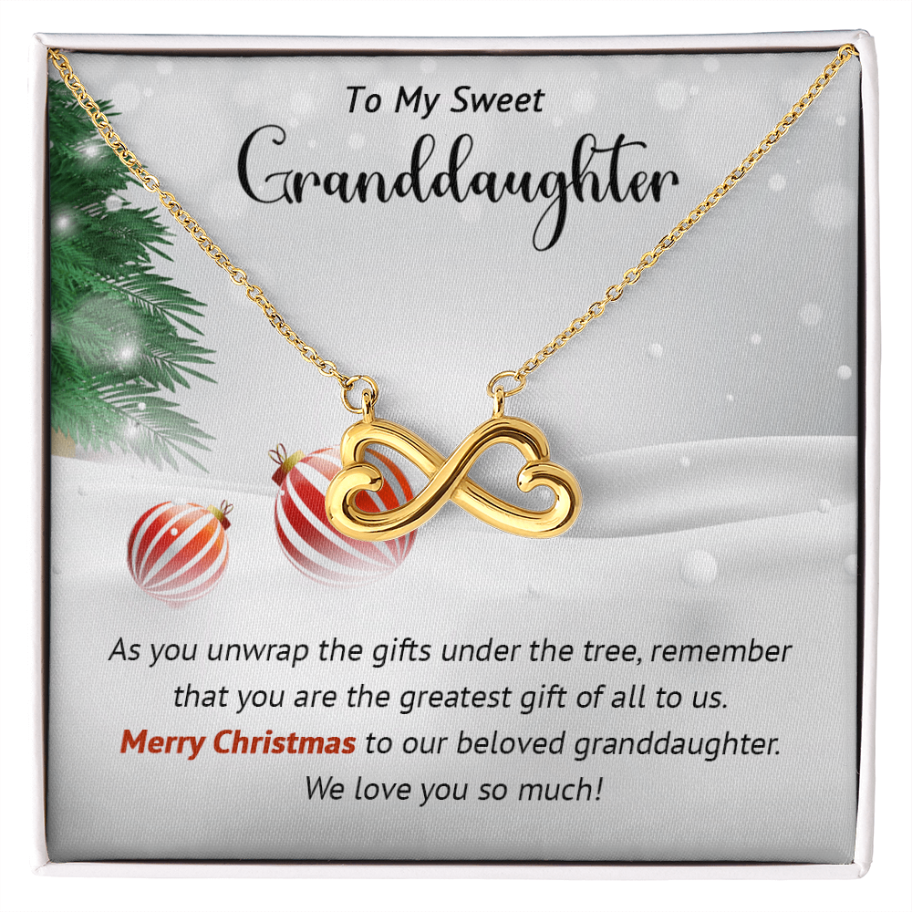 Granddaughter - Greatest Gift - Christmas gift - Endless Love Necklace