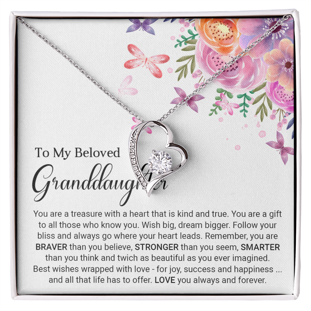 To My Granddaughter - Forever Love Necklace