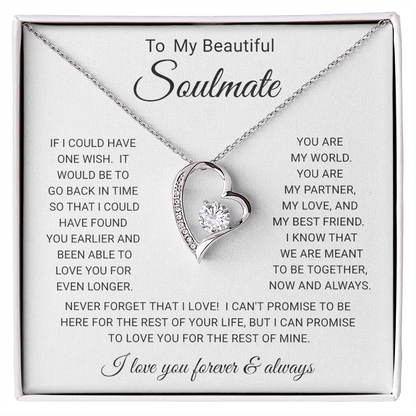 To My  Soulmate - Forever Love Necklace