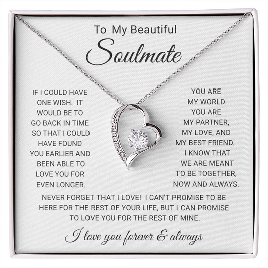 To My  Soulmate - Forever Love Necklace