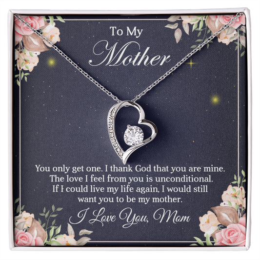 To My Mother - Gift for Mother - Forever Love Necklace