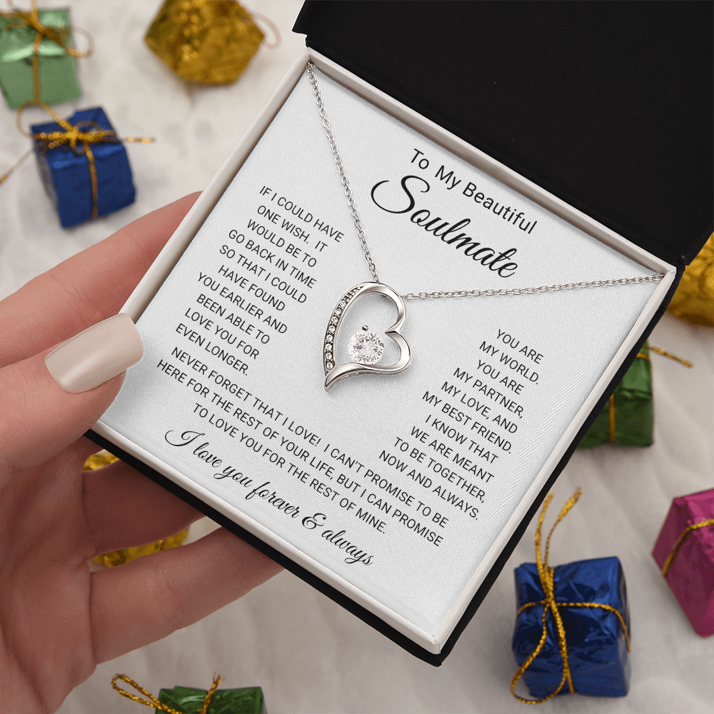 To My  Soulmate - Forever Love Necklace