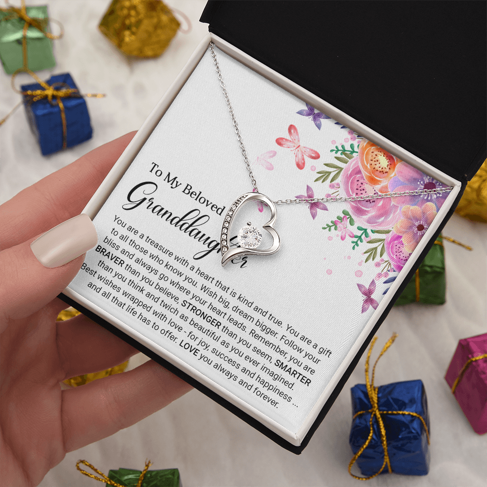 To My Granddaughter - Forever Love Necklace