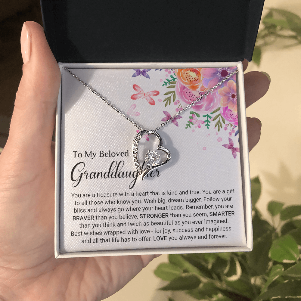 To My Granddaughter - Forever Love Necklace
