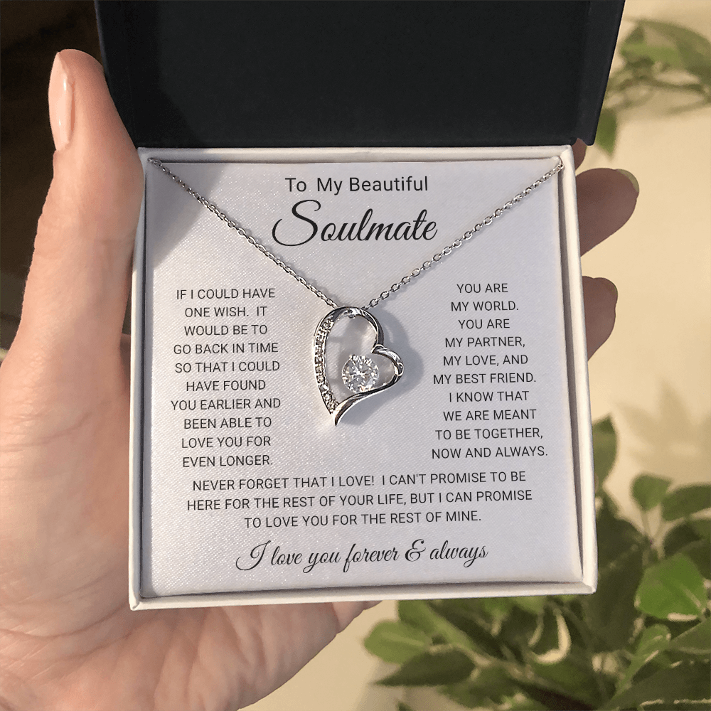 To My  Soulmate - Forever Love Necklace