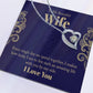 To My Beautiful Wife - Wedding Day Best Gift - Forever Love Necklace