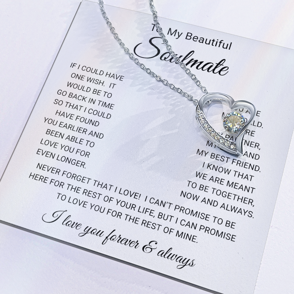 To My  Soulmate - Forever Love Necklace