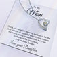TO MY BEAUTIFUL MOM - HAPPY MOTHER'S DAY - FOREVER LOVE NECKLACE