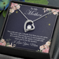 To My Mother - Gift for Mother - Forever Love Necklace