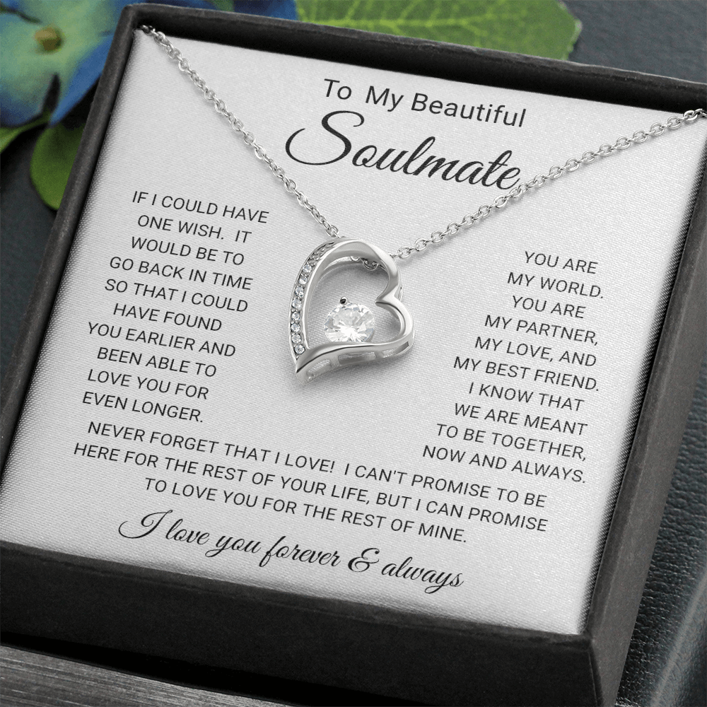 To My  Soulmate - Forever Love Necklace