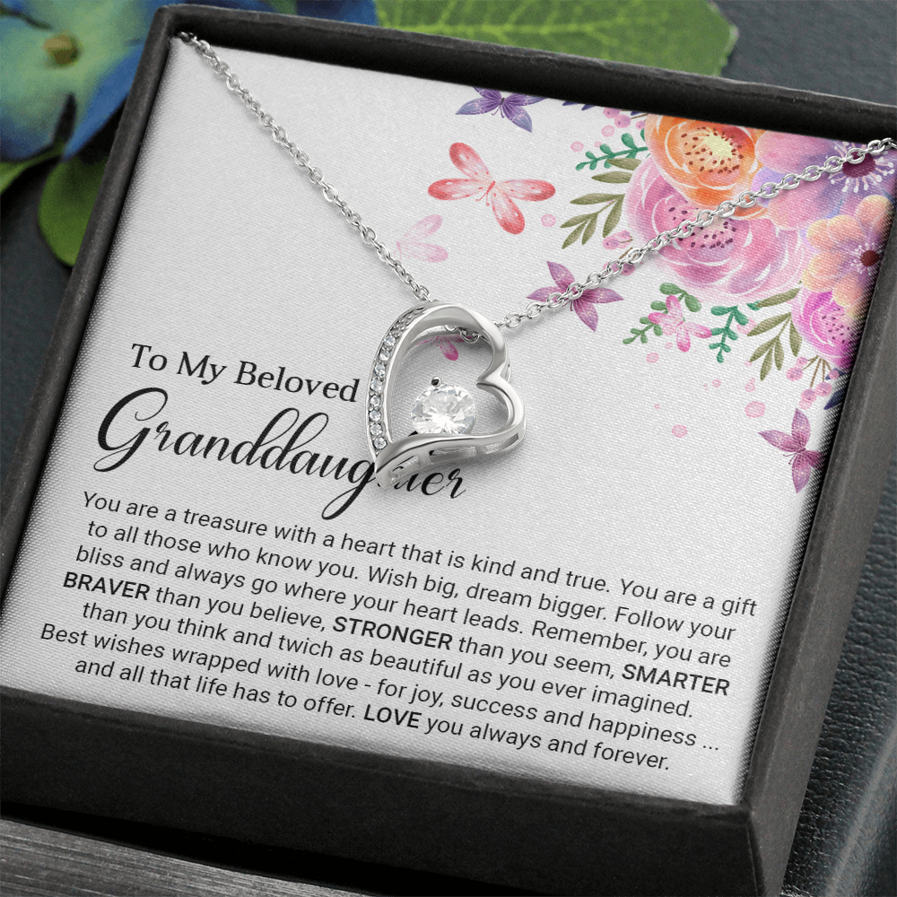 To My Granddaughter - Forever Love Necklace