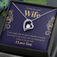 To My Beautiful Wife - Wedding Day Best Gift - Forever Love Necklace