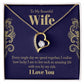 To My Beautiful Wife - Wedding Day Best Gift - Forever Love Necklace