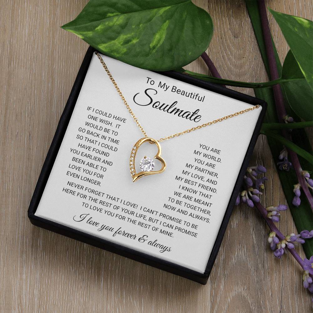 To My  Soulmate - Forever Love Necklace