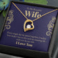 To My Beautiful Wife - Wedding Day Best Gift - Forever Love Necklace