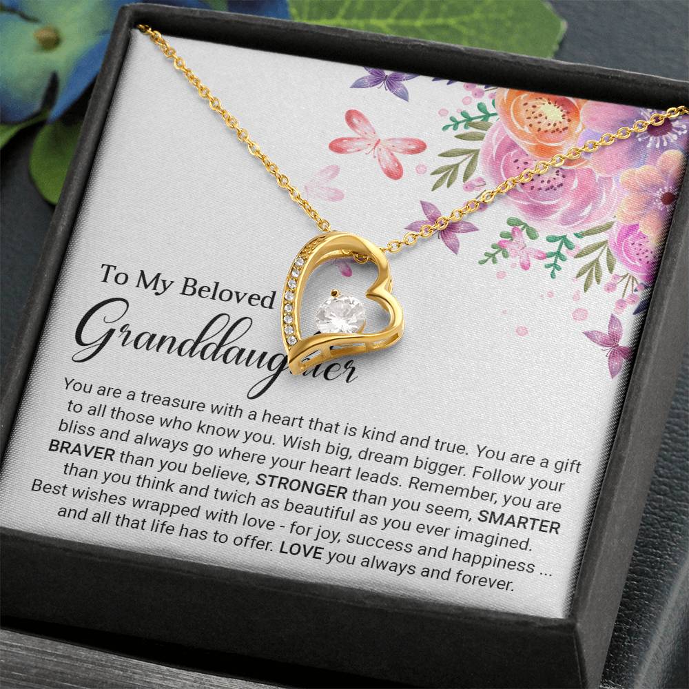 To My Granddaughter - Forever Love Necklace