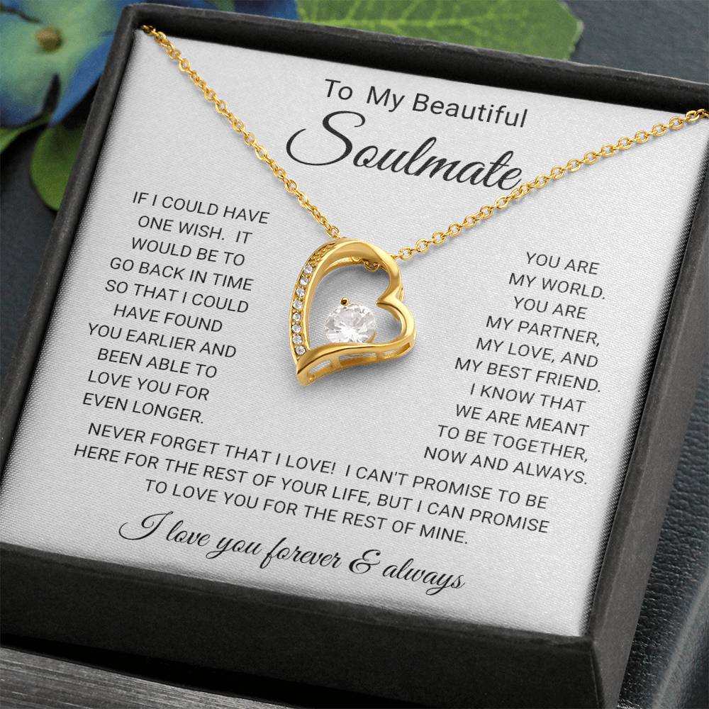 To My  Soulmate - Forever Love Necklace