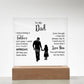 To My Dad - Acrylic Square Plaque