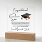 Graduation best gift for Son - Acrylic Square Plaque