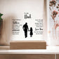 To My Dad - Acrylic Square Plaque