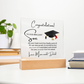 Graduation best gift for Son - Acrylic Square Plaque