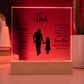 To My Dad - Acrylic Square Plaque