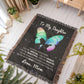 To My Daughter - Artwork Heirloom Woven Blanket (Portrait)