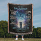 To My Daughter - Artwork Heirloom Woven Blanket (Portrait)