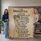 To My Daughter - Artwork Heirloom Woven Blanket (Portrait)
