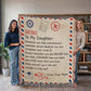 To My Daughter - Artwork Heirloom Woven Blanket (Portrait)